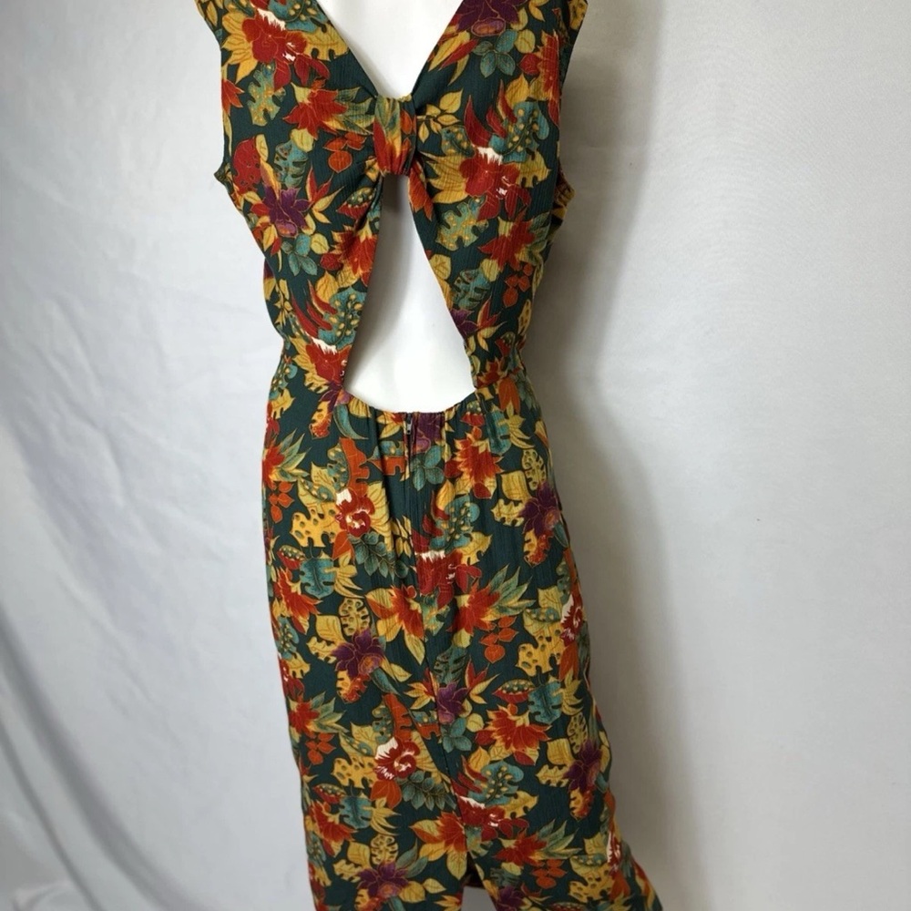 STUNNING BETSY LAUREN SIZE 9/10 MULTICOLORED FLORAL SLEEVELESS DRESS 100% Rayon - Picture 5 of 5